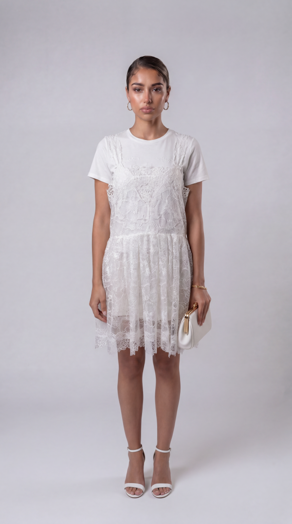 Maurizio Mykonos Spitzenkleid