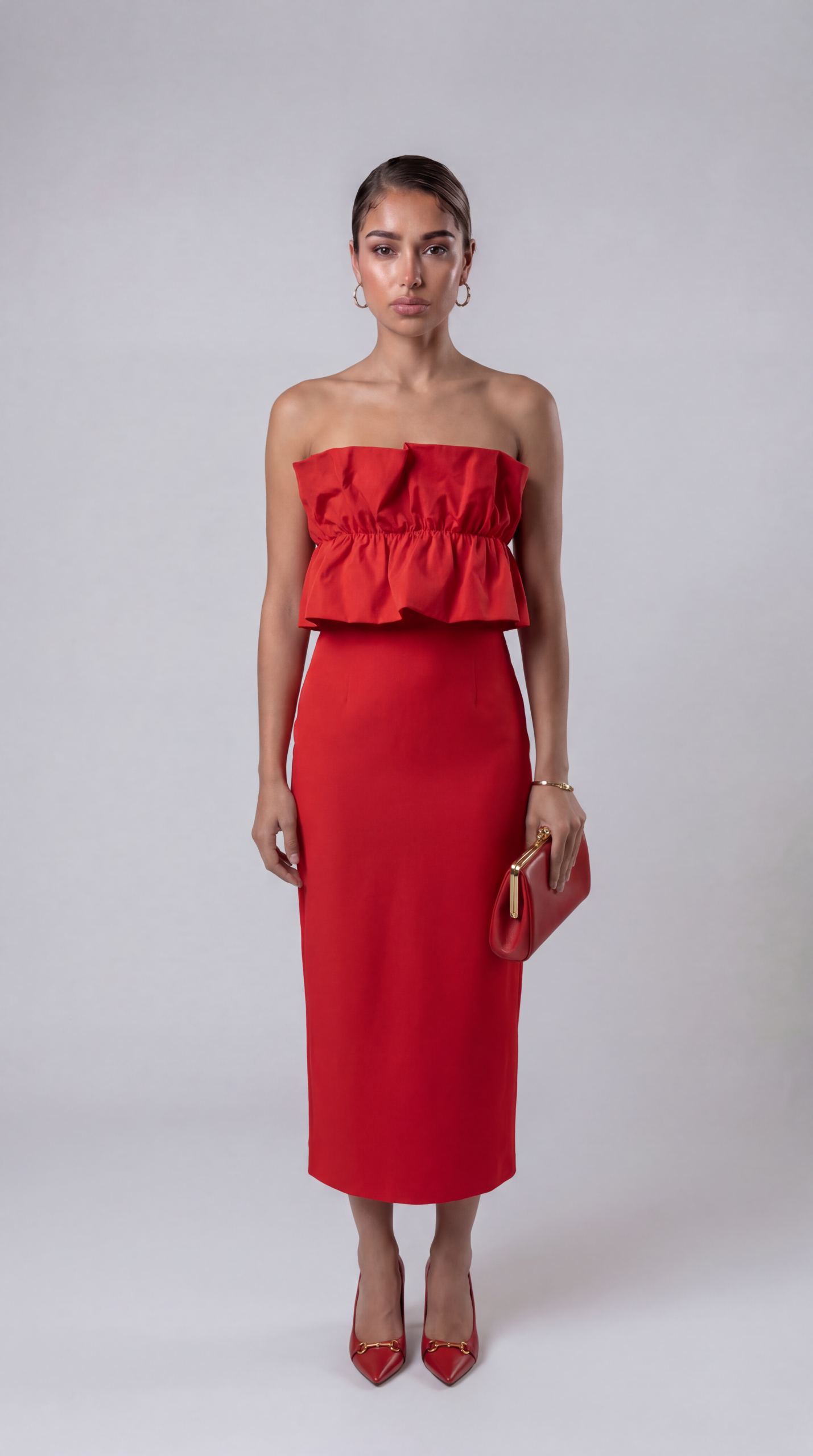 Cristina Effe Langes Kleid