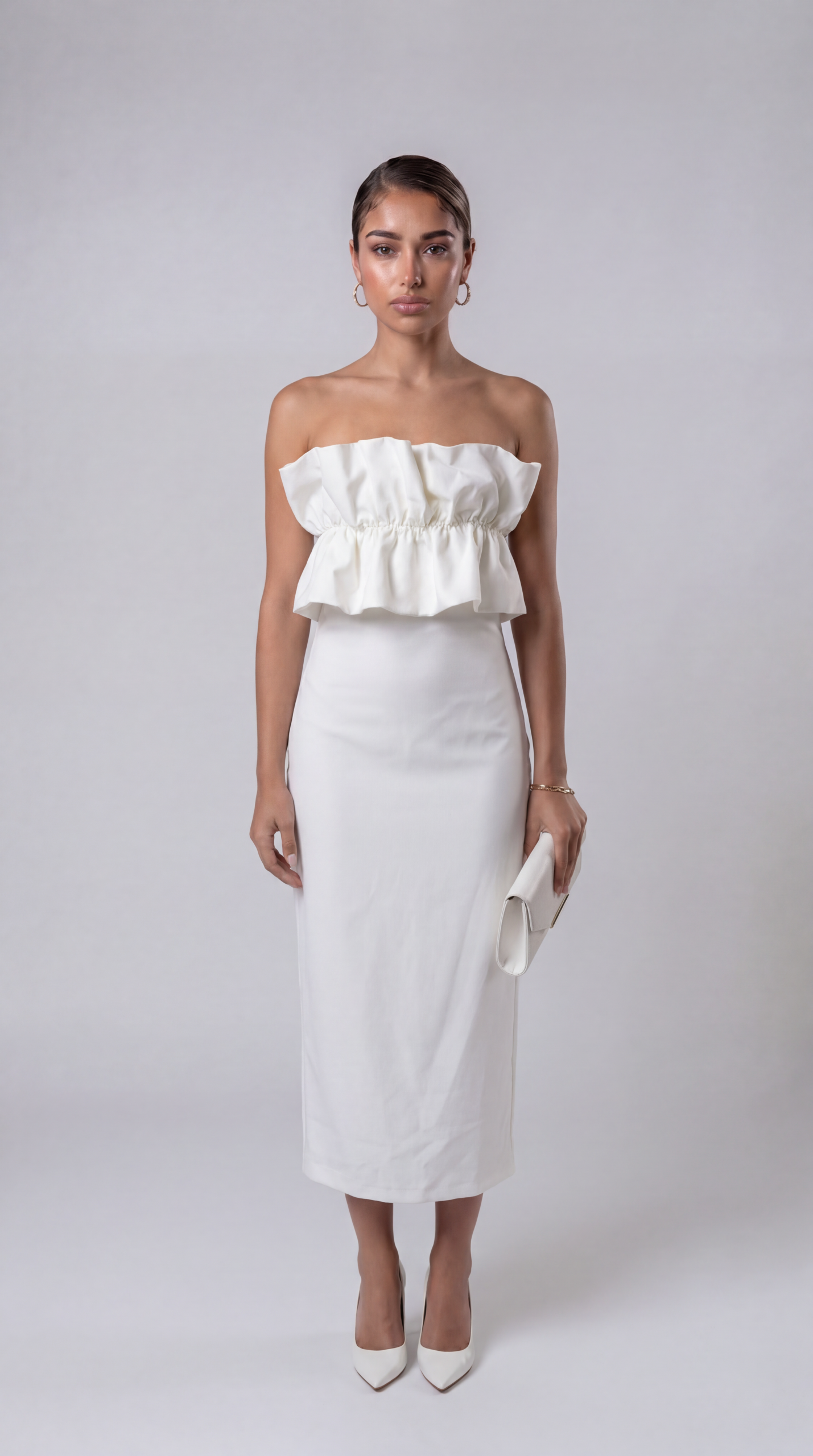 Cristina Effe Langes Kleid