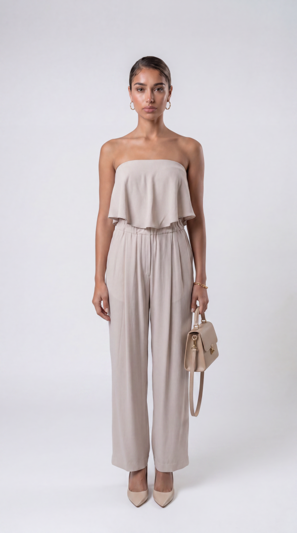 Brunello Cucinelli Seidenoverall Creme