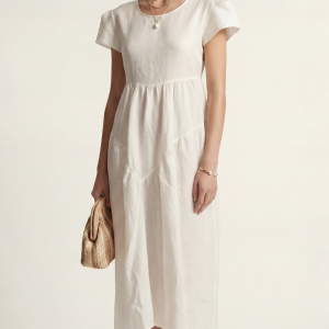 Maurizio Mykonos  Leinen-Seiden-Kleid