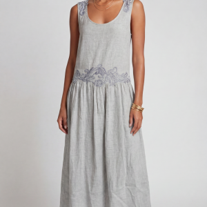 Maurizio Mykonos Leinenkleid